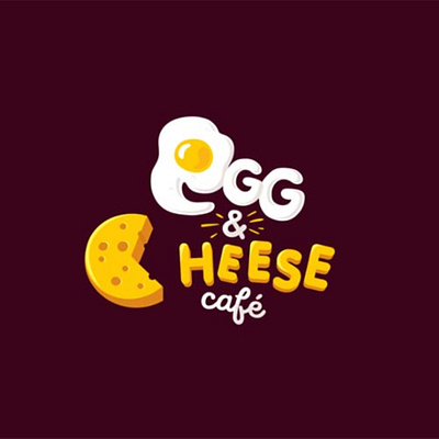 Egg & Cheese Cafe Logo Design graphic design logo