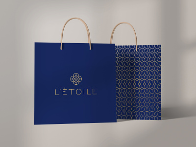 L'etoile Patisserie 3d blue brand branding culinary illustration infinity logo logodesign loop luxurious packaging patisserie sky star weave