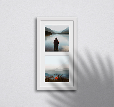 Photo Frames Mockup art banner decoration editable elegant frames gallery hanging home house interior living room mockups modern interior picture poster realistic room wall wall frame