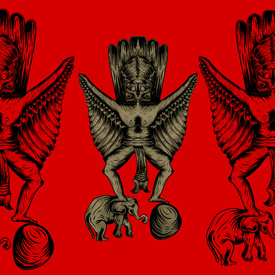 The Garuda Statue branding design graphic design icon illustration logo motion graphics ui ux vector