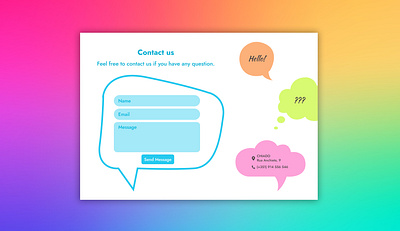 Contact Us #DailyUi Challenge 028 028 contact us dailyui design figma prototype ui ui design user interface
