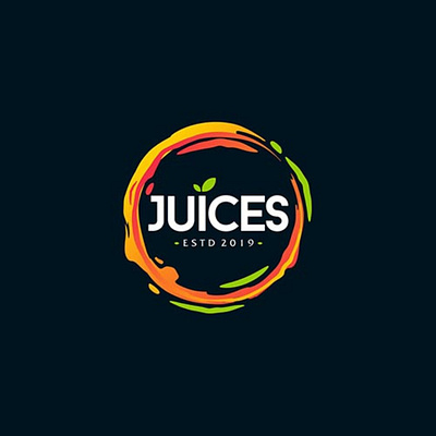 Juices Logo Design app branding design graphic design illustration logo typography ui ux vector