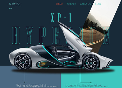 car website landing page branding design figma graphic design