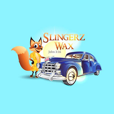 Slingerz Wax Logo Design app branding design graphic design illustration logo typography ui ux vector