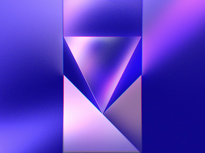 126 🔷 2d after effects animation blue branding cleave cone gradient graphic design loop motion motion graphics reflection shine ui