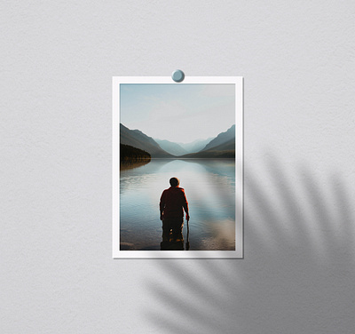 Portrait Paper Frame Photo Mockup art banner decoration editable frames gallery hanging home house interior living room mockups modern interior picture portrait paper poster realistic room wall wall frame