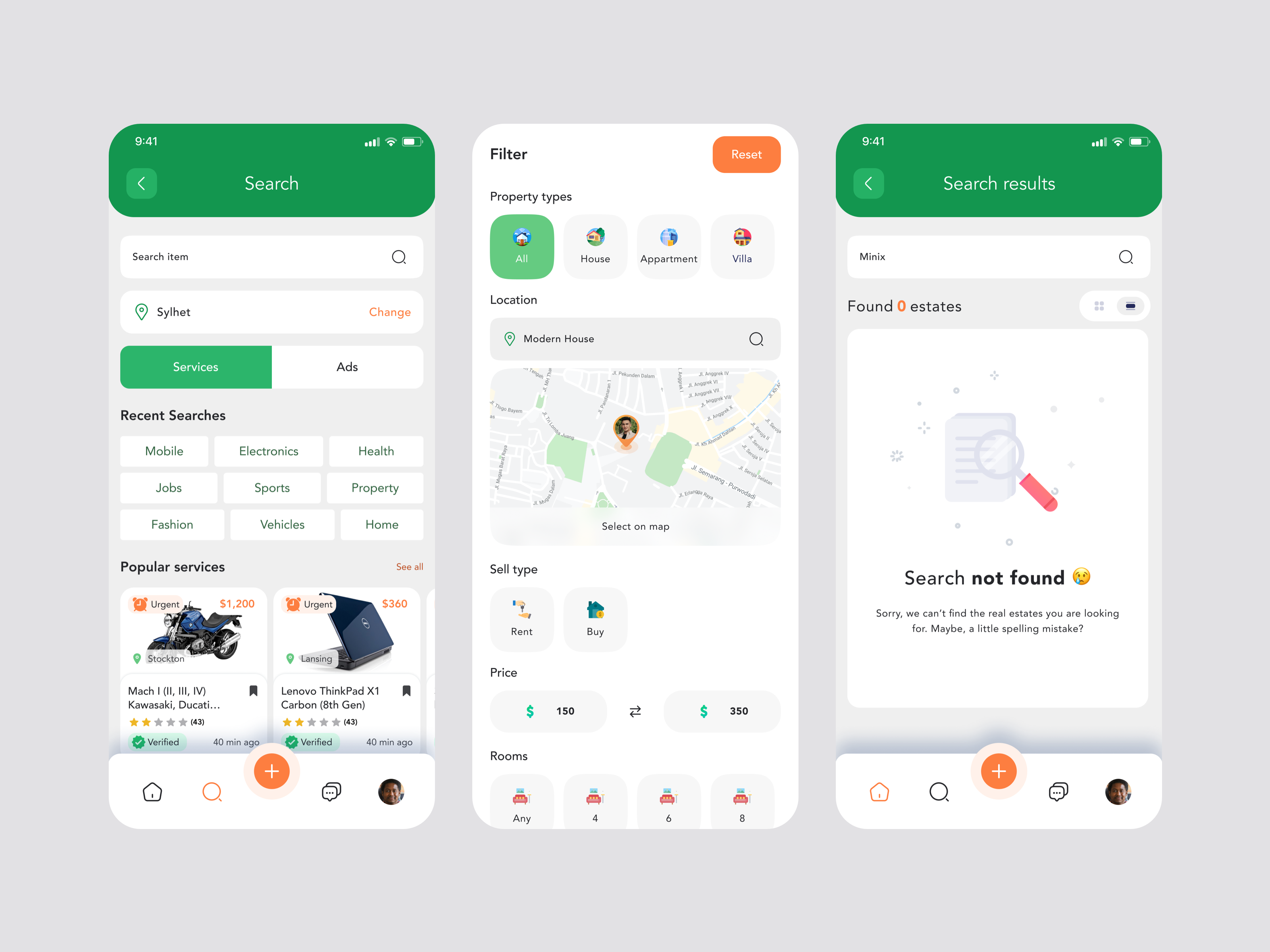 Example of Classified Mobile App