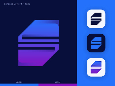 Letter S Logo - Technology branding design graphic design icon logo typography vector
