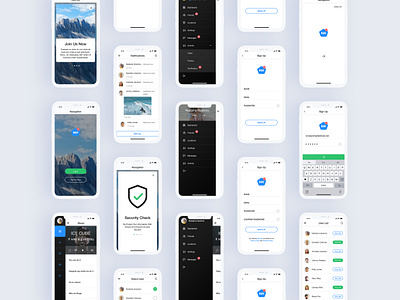 UI Kit For Navigation App app branding design iphone app design mobile app navigation app ui ui design ui kit ui kit for navigation app