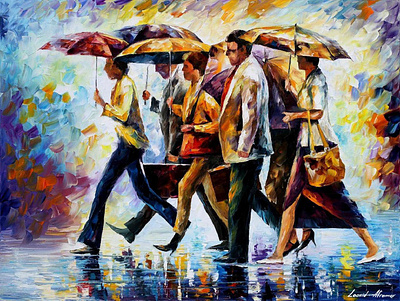 TODAY I FORGOT MY UMBRELLA leonidafremov