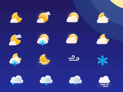 Weather forecast App animation icon app ui ui design ui ux weatherforecast