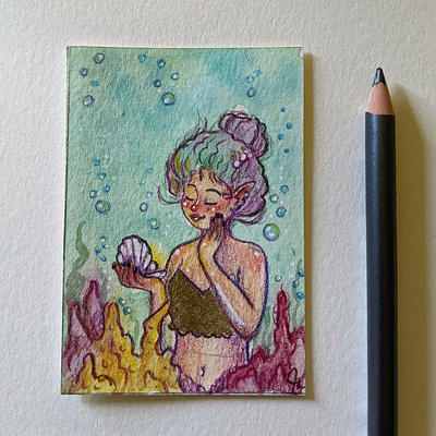 Mini Mermaids art illustration