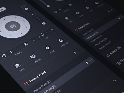 PTZ dashboard graphic design ui ux