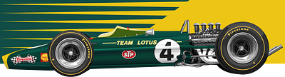 LOTUS 49 illustration vector