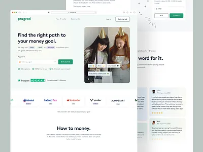 Prograd Landing Page business crypto design finance fintech investing investment landing page landing page design trading ui ui design ux ux design web design web3 website design
