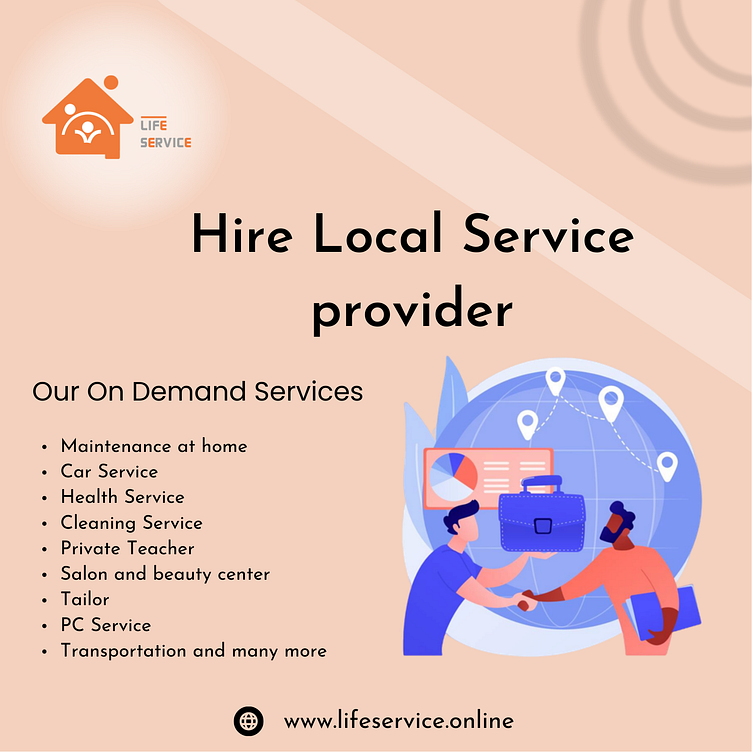 One Of The Best Home Services Life Service by Life Service on Dribbble