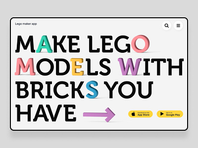 Lego maker app design figma illustration lego rozov service ui visualisation wnbl