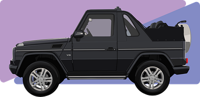 MERCEDES-BENZ G-Klasse Cabriolet illustration vector