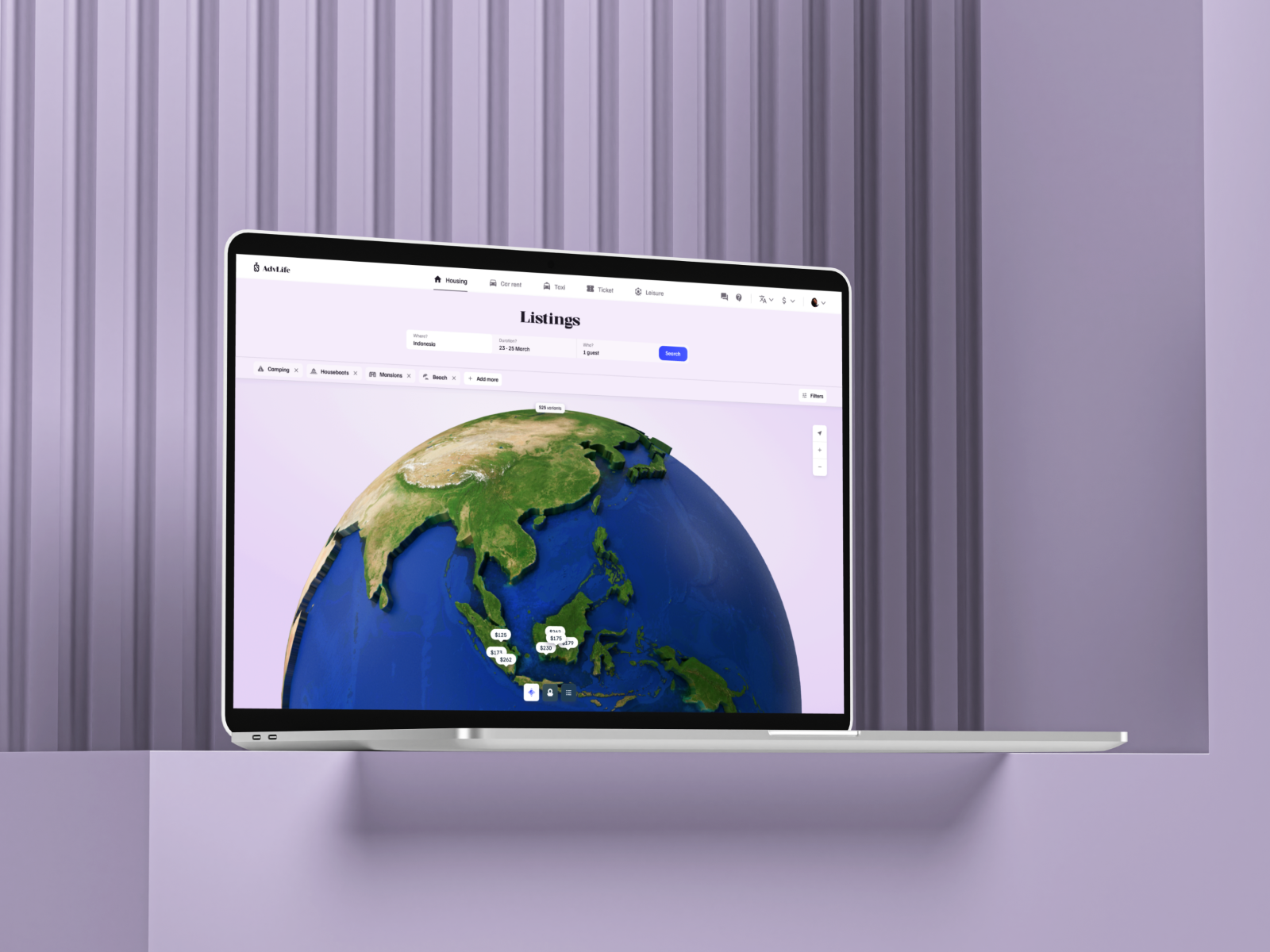 AdvaLife - rental web service design app booking phenomenon product product design rental ui ui design ux design uxui web web app web application web design web platform web service webapp webdesign website website design