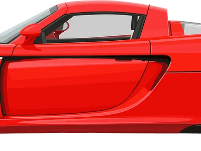 PORSCHE CARRERA GT illustration vector