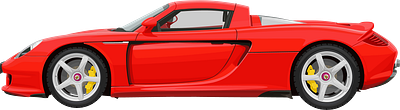 PORSCHE CARRERA GT illustration vector