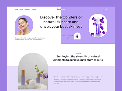 SkinRevive-Landing page ui ui ux