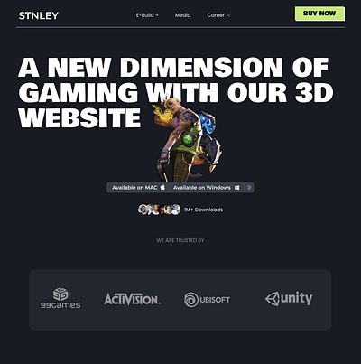 Introducing Stanley, your ultimate destination for immersive 3D 3d branding graphic design illustration ui ux web design