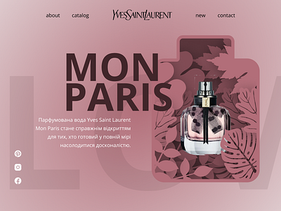 Mon Paris - YSL design illustration minimal typography ui vector