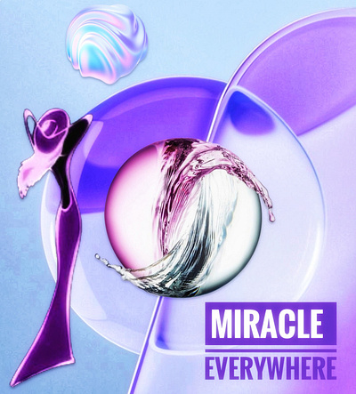 Miracle everywhere design graphic design typography