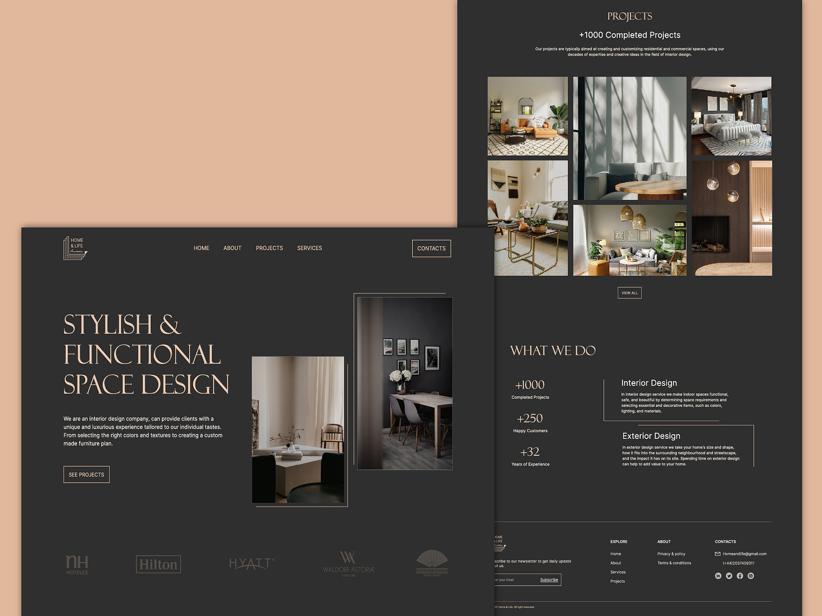 Interior Design Website by Aisaa on Dribbble