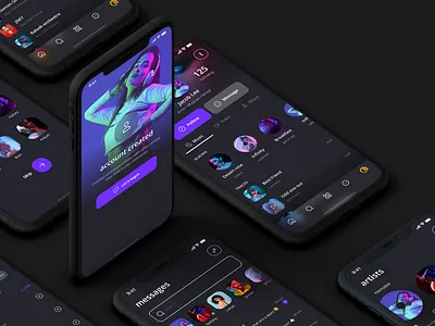 Music Player UI kit app application eccomerce music music player nft ui ux design ui app ui kit ui player ui ux