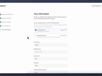 Onboarding submit animation animation button design interface loading micro interaction motion onboarding progress sidebar submit ui ux