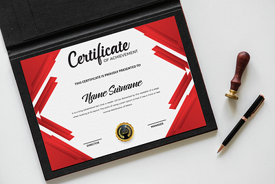 Certificate of Achievement achievement award branding certificate design graphic design illustration typography vector