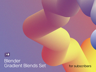 Blender Gradients Blend Set 3d abstract ai blend blender colorful design download eps gradient graphic design illustration jpg pixelbuddha png psd shapes svg texture vivid