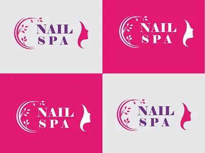 logo design design graphic design illustration logo logo design logos nail logo spa logo spa logo design