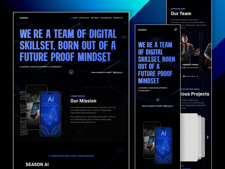 AI Website Design #2 by Aswanth Prabu on Dribbble