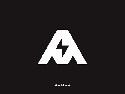 AM Power logo alternative am battery bolt branding custom eco electricity energy logo logodesign logodesigner mark minimal power solar startup sun symbol wind