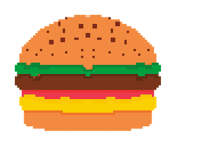 Minecraft / pixelated zinger burger burger designs graphic design logo minecraft pixelated zinger burger