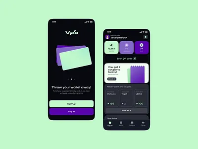 Vylo - Loyalty Program App app design coupons customer app data visualization ecommerce loyalty program market membership cards merchant app retail ui user expirience design user interface design ux wallet app web