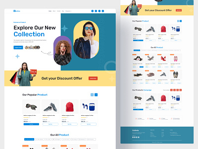 E-commerce website landing page 2023 trend best designer business website dribbble best shot e commerce e commerce website homepage landing page online business online shopping onlline shopping website product design rupak rupak chakraborty uiux web web design website website design website redesign