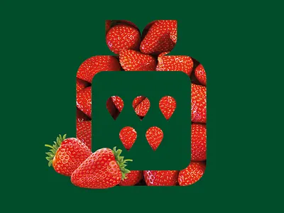 Logo for the premium quality strawberry producer brand brandidentity branding design identity logo logomachine logotype