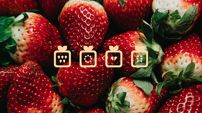 Logo for the premium quality strawberry producer brand brandidentity branding design identity logo logomachine logotype