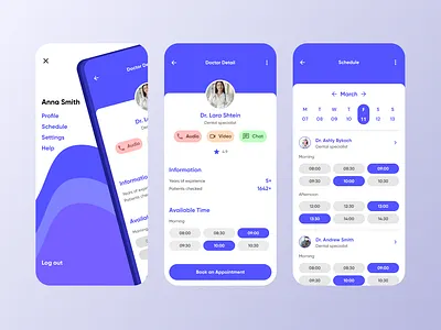Doctor appointment app app application appointment booking design doctor gpa health healthcare medicine mobile ui ux visit