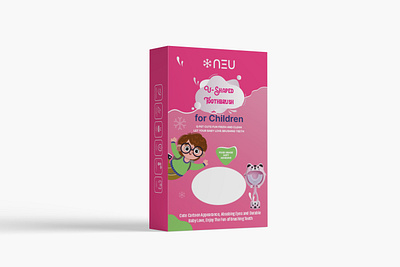 BABY TOOTHBRUSH PACKAGING DESIGN baby box branding brush design graphic design illustration label logo neu packaging packaging product toothbrush