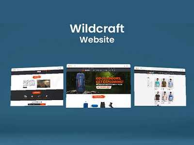 Wildcraft Website branding design digital ui web design