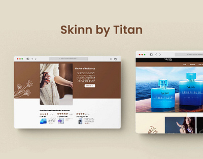 Skinn by Titan branding design digital ui web design
