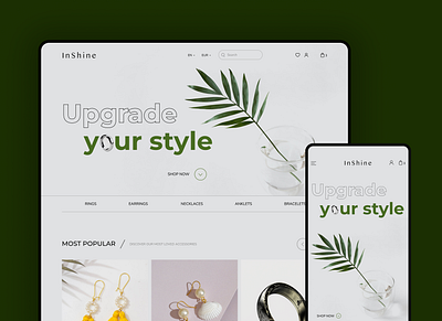 InShine - E-commerce concept e commerce f figma interactiondesign ui ux