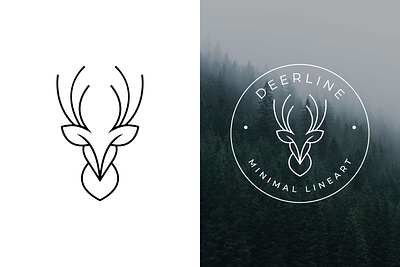 Deerline line art logo abstract logo branding business logo corporate logo creative logo deer logo design dynamic logo flat design logo geometric logo graphic design illustration line art line art logo lineart logo logo design minimalist logo symbolic logo versatile logo