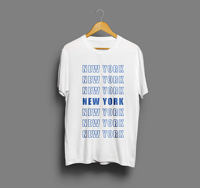 Typographic T-shirt branding fiverr graphic design illustration new york redbubble simple design t shirt trendy typographic vector
