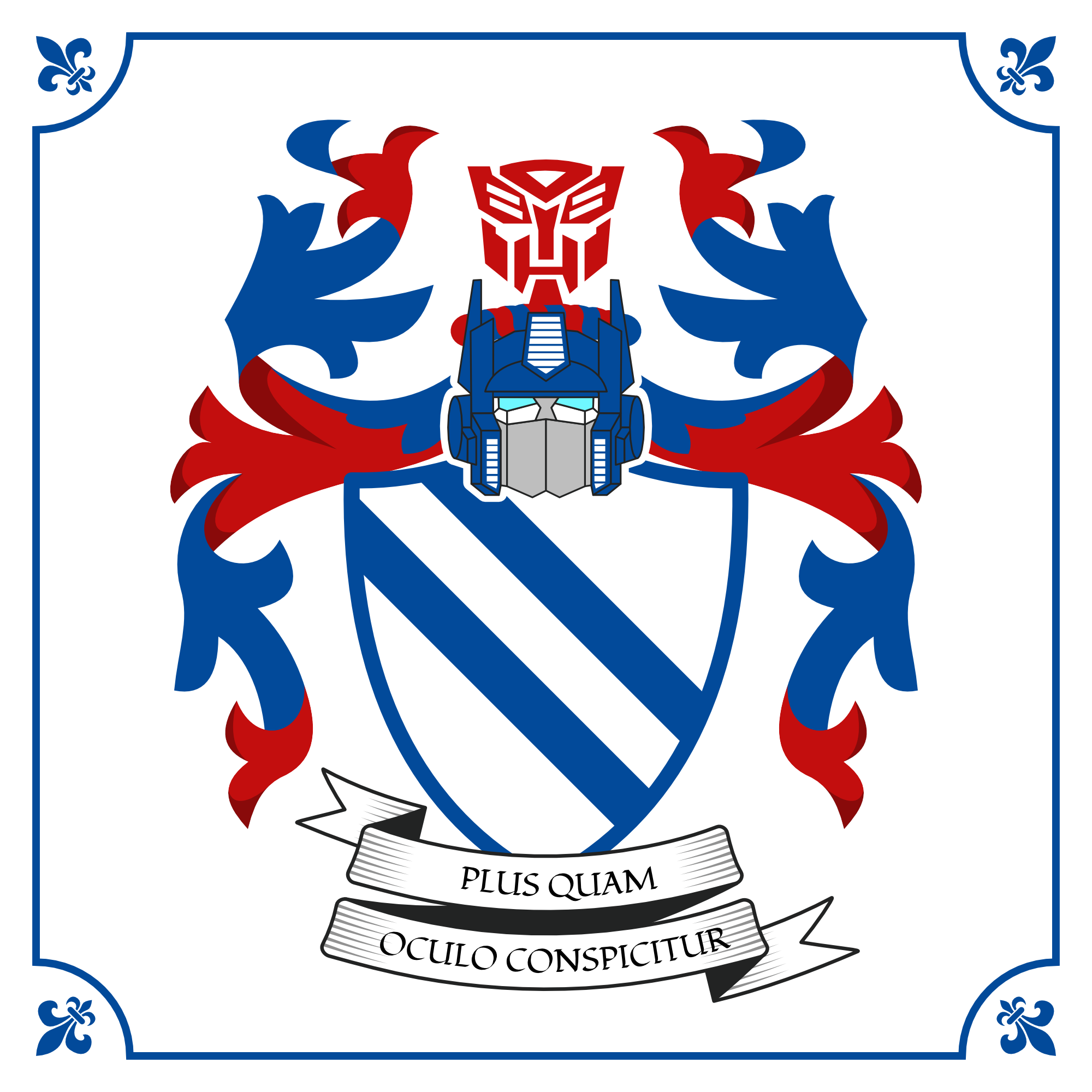 Optimus Prime Coat of Arms coat of arms heraldry illustration optimus prime transformers vector